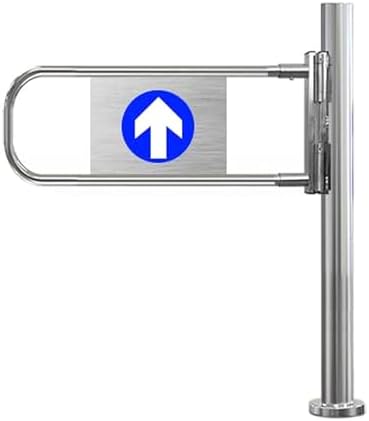 Automatic Two-Way Swing Gate, Heavy-Duty Stainless Steel Entrance Barrier, Safe Pedestrian Access, Durable Automatic Swing Door for Secure Entry