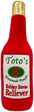 Huxley & Kent Plush Squeaky Dog Toy, Toto's Holiday Stress Reliever, Small