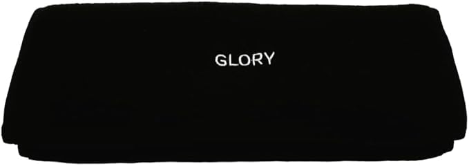 Glory Gym Towel - 100% Organic Cotton - Soft and Absorbent for Gym, Yoga, spa Dimensions (29.52 X 13.78 inch) 570 GSM (Black)