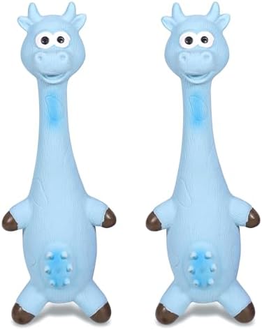 Dog Toys Squeaky, Funny Animal Interactive Latex Rubber Squeak Pet Toy Pack for Puppy Small Medium Breed Dogs