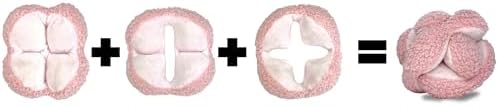 Glory To Dog Pink Snuffle Knot Interactive Dog Toy 4” Puzzle Ball