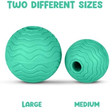 Foam Fetch Ball for Dogs – Durable EVA Foam Dog Ball, Interactive Chew Toy for Dogs, Lightweight Floating Ball for Water, Pool & Outdoor Fetch Games (Green, Large)