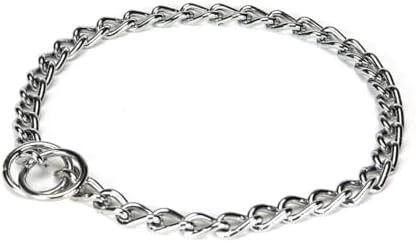 Choke Chain Collars for Dog Training and Walking Welded Steel Choose Thickness and Length (Extreme Heavy - 6mm, 26")