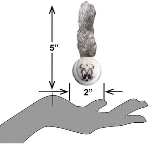 PetSport Mouse Balls - Mouse Ball Toy for Cats & Kittens, Catnip Toys Interactive, Certified Non-Toxic, 100% Natural Catnip Oil, Bell Inside, Won't Wear Down Teeth - 1.5" (Pack of 4)