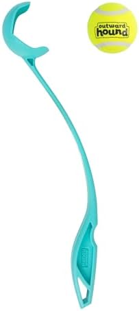 Outward Hound FlyFetch Launch-A-Ball Dog Ball Launcher Toy, 15.5", Medium