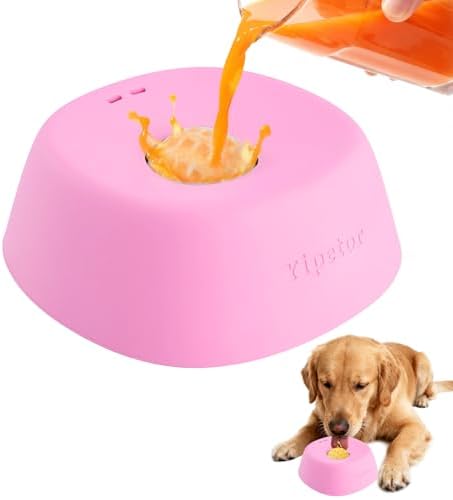 Yipetor Dog Lick Bowl, Rolled Ball-in Slow Feeder Enrichment Puzzle Toys