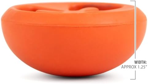 Jeffers Pet Natural Rubber Dog Chew Toy – Red Tomato, Small - Treat Dispensing, Vanilla Scent, Durable, Non-Toxic, Dishwasher Safe, Interactive Fetch & Tug Toy - Perfect for Training Medium Chewers