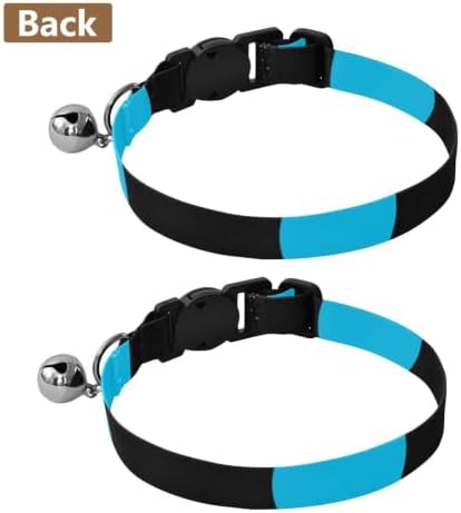 Big Blue Polka Dot Easy to Wear Pet Collar 2 Pack Collar for Cats