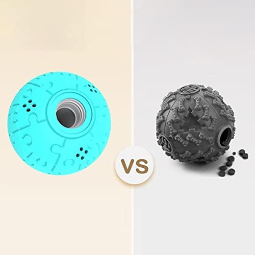 Squeaky Dog Toy Treat Dispenser Indoor Squeak Dog Toy Interactive Dog Toy Ball for Running, Small Medium Large Dogs, Aggressive Chewers
