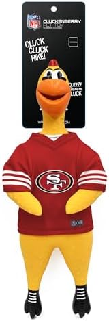 Littlearth NFL Team Rubber Chicken Pet Toy - Officially Licensed Teams