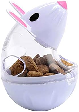 2pcs Cat Slow Feeder Food Ball,Mice Water Droplet Bone Tumbler Shaped Pet Mouse Treat Ball Cat Food Toy Slow Feeder Enrichment Toys