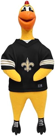 Littlearth NFL Team Rubber Chicken Pet Toy - Officially Licensed Teams