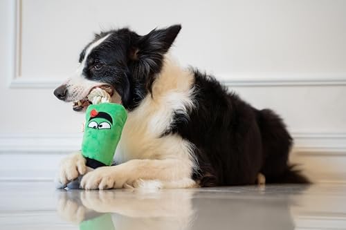 Squeaky Dog Plush Toy, Tools Bite_Stick Collection, 12", for Various Sized Dogs (Wrench, Large)