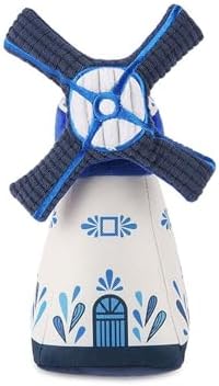 P.L.A.Y. PET LIFESTYLE AND YOU P.L.A.Y. Cute Plush Dog Toys - Totally Touristy Landmark Themed Durable Squeaker Chew Toy, Great for Puppies Dogs - Machine Washable (Dutch Windmill, Medium)