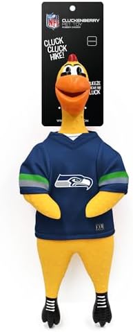 Littlearth NFL Team Rubber Chicken Pet Toy - Officially Licensed Teams