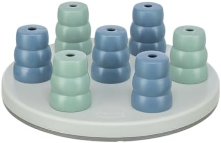 TRIXIE Pet Products Mini Solitaire Game for Dog, Level 1, White/Blue, 7.75 x 7.75 in. (32023)
