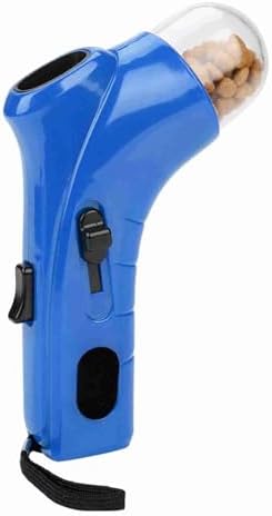 Automatic Pet Treat Launcher for Dogs & Cats - Interactive Food Dispenser Toy for Indoor/Outdoor Exercise & Training (Blue)