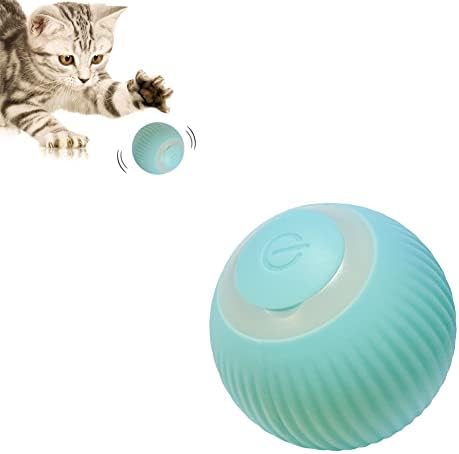 Pet's Cat Toy Ball,Wloom Cat Toy,Magic Rolling and Sound Ball for Indoor Playing Stimulate Hunting Instinct for Your Kitty. (Green)