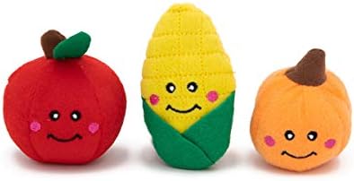 ZippyPaws Burrow Replacement Miniz Enrichment Squeaky Toys - Fall Harvest
