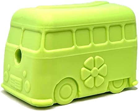 SodaPup MuttsKickButt Surf's Up Retro Van – Durable Dog Treat Dispenser & Chew Toy Made in USA from Non-Toxic, Pet Safe, Food Safe Natural Rubber for Mental Stimulation, Problem Chewing, & More