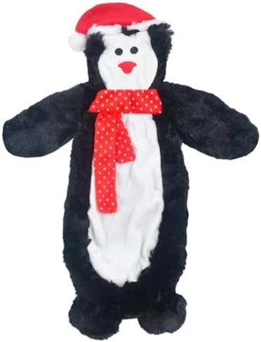 Jeffers Pet Animal Themed Plush Squeaker Dog Toy, 12" - White Snowman