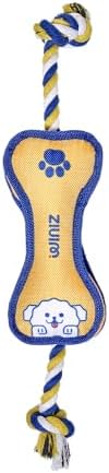 Durable Dog Toy – Interactive Rope Chew Toy with Crinkle Sound – Tough 1680D Fabric Tug Toy for Small, Medium & Large Dogs (Large, Whale)