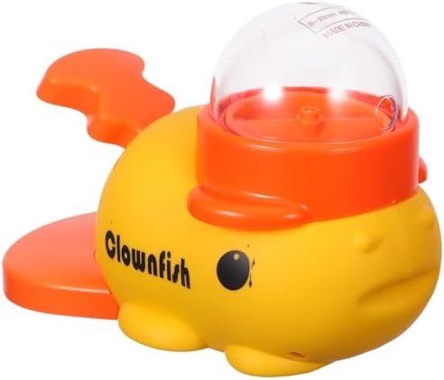 BESPORTBLE Interactive Slow Feeder with Press and Rotate Mechanism Dog Treat Dispenser Clownfish Shape Sturdy Abs Material Pet Feeder for Pet Training and Outdoor Activities