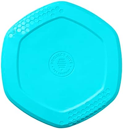 PROJECT HIVE ·PET COMPANY· Dog disc - Great for Fetch - Includes a Lick mat on Back - Floats in Water, Smooth Glide - Made in The USA (Soothing Vanilla)