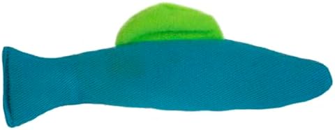 Pet Zone Annette Fish Cat Toy, 100% Catnip Filled Plush, for Indoor Cats