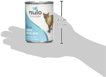 Nulo Salmon & Mackerel Recipe Pate Wet Canned Cat Food,12.5 Ounce,(Pack of 24)
