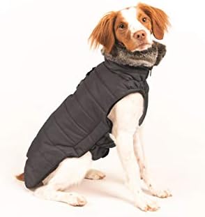 Dog Gone Smart Hemlock Puffy Dog Jacket, Black Nebula, 14"