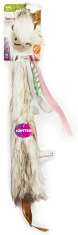 SmartyKat Chitter Critter Squirrel Electronic Sound Plush Kicker Cat Toy, Battery Powered - Gray, One Size