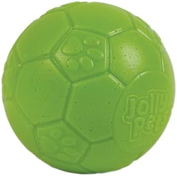 Jolly Pets Mini Soccer Ball Dog Toy, 4 in, Green Apple - Durable