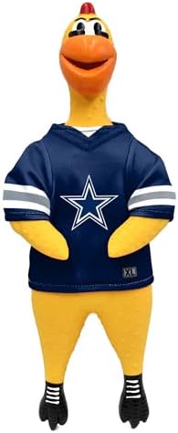 Littlearth NFL Team Rubber Chicken Pet Toy - Officially Licensed Teams