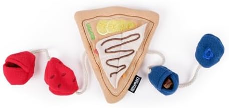 CHEWFFON Crepe Snuffle Dog Toy, Interactive Play with Treat Pockets