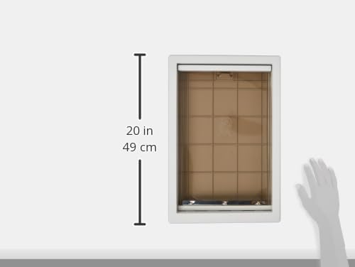Ideal Pet Products Designer Series Plastic Pet Door | Telescoping Frame, Extra Large, 10.5" x 15" Flap Size