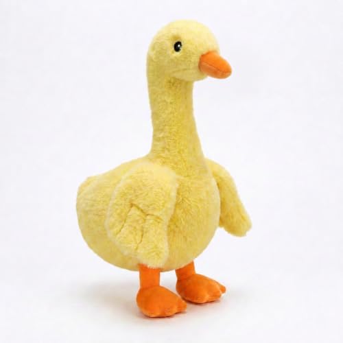 Funny 15" Yellow Quacky Squeaky Plush Duck Dog Toy, Anxiety Relief, Companion Toy for Small Medium Large Dogs