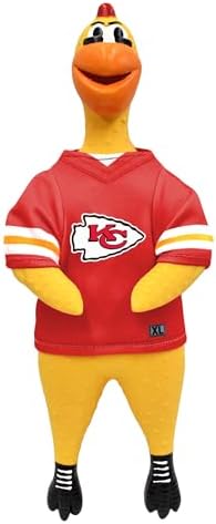 Littlearth NFL Team Rubber Chicken Pet Toy - Officially Licensed Teams