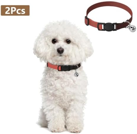 Black Red Gradient Cat Neck Collar, 2 Pack Kitten Bell Collar