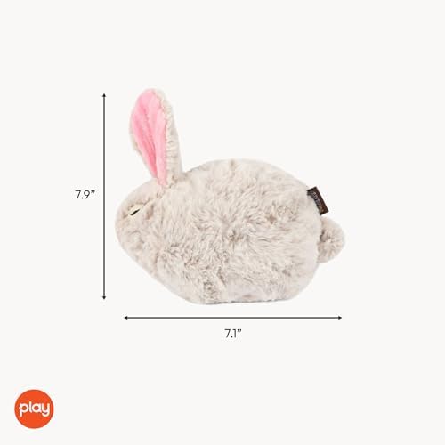 P.L.A.Y. Cute Plush Dog Toys - Forest Friends Critter Themed Durable Squeaker Crinkle Chew Toy, Great for Puppies & Small, Medium, Large Dogs - Machine Washable, Recycled Materials (Bunny)