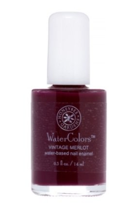 Honeybee Gardens Water-Based Nail Enamel, Vintage Merlot, Matte Deep Berry Red Wine, Eco-Friendly, Odorless & Vibrant Polish, 0.5 fl oz