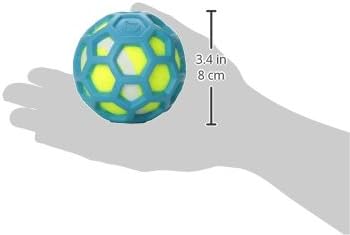 JW Pet Proten HOL-ee Roller Dog Chew Puzzle, Small, Lime Green Tennis Ball with Assorted Colors (Green, Red, Blue), 42204 (Pack of 2)