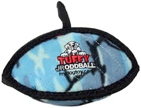 TUFFY -World's Tuffest Soft Dog Toy-Ultimate Odd Ball-Multiple Layers. Made Durable, Strong & Tough. Interactive Play (Tug, Toss & Fetch). Machine Washable & Floats. (Junior, Camo Blue)