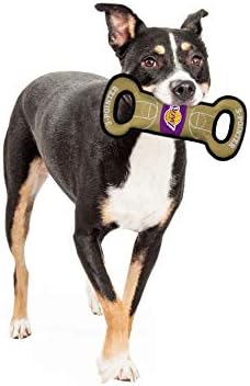 Pets First NBA Los Angeles Lakers Field Toy. - Tough Nylon Pet Toy with Double Trim Stitching & Inner Squeaker, one Size (LAK-3030)