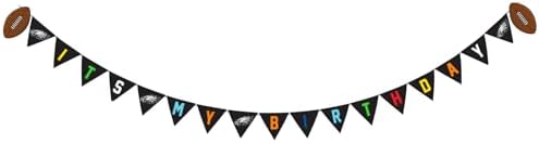NFL Philadelphia Eagles Dog Birthday Party Set 10pcs with 1 Football Bandana Large/X-Large, 1 Crown Hat, 1 Banner, 1 Birthday Cake Toy & 6 B-Day Balloons, Dog Birthday Set, Costume, Fun Doggie Pawty