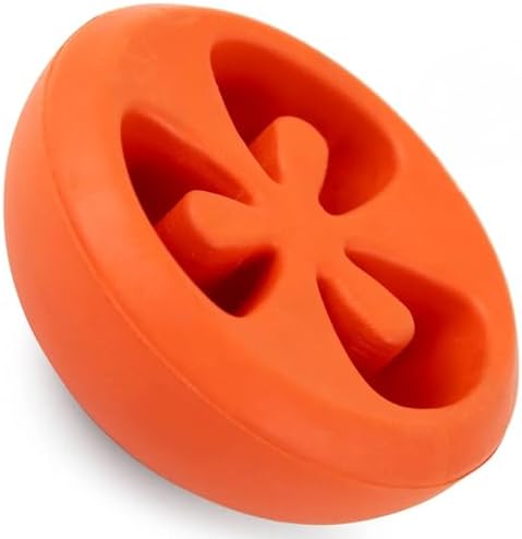 Jeffers Pet Natural Rubber Dog Chew Toy – Red Tomato, Small - Treat Dispensing, Vanilla Scent, Durable, Non-Toxic, Dishwasher Safe, Interactive Fetch & Tug Toy - Perfect for Training Medium Chewers