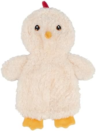 Best Pet Supplies Interactive Squeaky Dog Toy - Baby Chicken, Cream | Stuffing Free Body, Soft, Squeaks & Crinkles, No Mess, Perfect for Moderate Chewers, Toss and Fetch Play