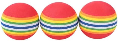 Bepets 12PCS Foam Balls for Cats, Colorful Rainbow Cat Toy Sponge Balls Soft Pet Toy