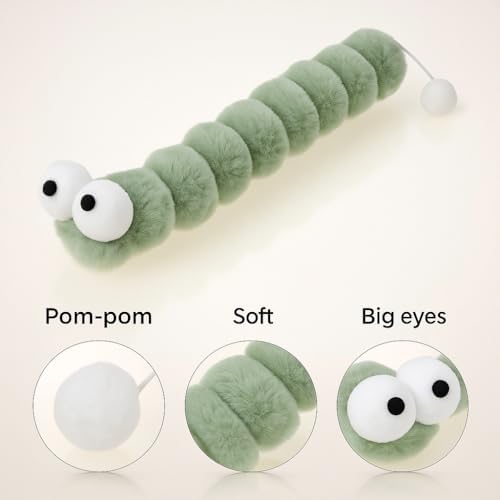 2BB Cat Kicker Toys 2 Pack, 13 Inch Quiet Catnip Toy Pillows for Indoor Cats, Soft Plush Refillable Kick Sticks for Kittens, Interactive Play & Exercise