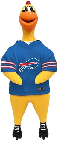 Littlearth NFL Team Rubber Chicken Pet Toy - Officially Licensed Teams